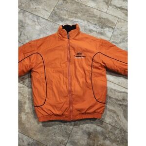 Oklahoma‎ State Cowboys Jacket Mens L Orange NCAA Football Reversible Active